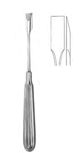 Product Vet Spectrum Adson Periosteal Elevator 6.75" (17cm), Straight, Flat/Chisel Tip | SAH.20-0824 Image