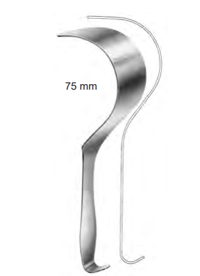 Product Spectrum Deaver Retractor, 12.75" (32cm), 75mm Working End Width | SAH.20-1030 Image