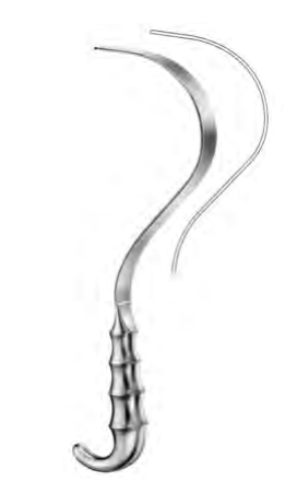 Product Spectrum Deaver Retractor, 12.25" (31cm), Grip Handle, 38mm Working End Width | SAH.20-1034 Image