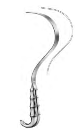 Product Spectrum Deaver Retractor, 12.25" (31cm), Grip Handle, 75mm Working End Width | SAH.20-1036 Image