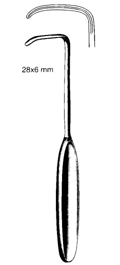 Product Spectrum Cushing Retractor, 8" (20cm), Blunt Saddle Tip, 8mm | SAH.20-1061 Image