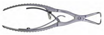 Product Spectrum Bone Reduction Forcep, 6" (15cm), Straight, AO-Type Ratchet, Step Pointed | SAH.20-1124 Image