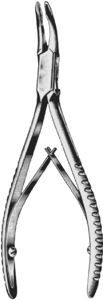 Product Spectrum Micro Friedman Rongeur, 5.5in. (14cm), Curved, Single Action, 2.2mm Jaw | SAH.20-2764 Image