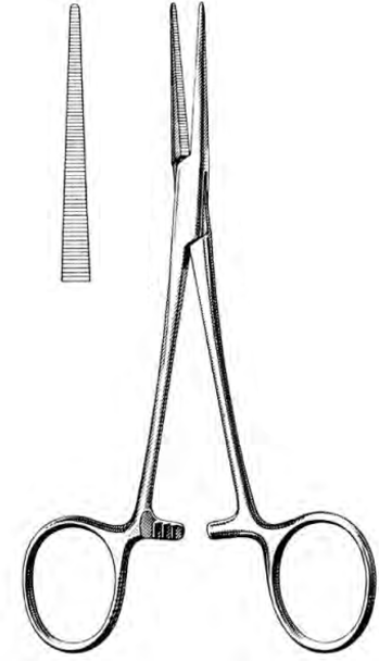 Product Spectrum Coller Forcep, 5.5in. (14cm), Straight, Delicate | SAH.60-1935 Image