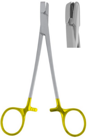 Product Vet Spectrum Wire Seizing Forceps with Side Jaws, 6.75in (17cm), Straight, TC | SAH.720243 Image