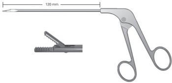 Product Vet Spectrum Arthroscopic Gator Grasping Forcep, 4.75in (120mm), Str, Serrated, 2.7mm Diam., 3.1mm Tip W, 3mm Tip L | SAH.A-700013 Image