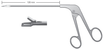 Product Vet Spectrum Arthroscopic Duckling Biopsy Punch Forcep, 4.75in (120mm), Curved Up, 3.2mm Tip Width | SAH.A-700039 Image