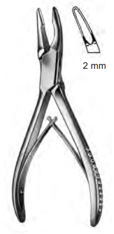 Product Spectrum Friedman (Mini) Rongeur, 4.75" (12cm), Curved, Single Action, 1.5mm Jaw | SAH.20-5607 Image
