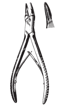 Product Spectrum Blumenthal Bone Rongeur, 6" (15.5cm), 30 Deg. Angle, Single Action, 3.5mm Jaw | SAH.20-5615 Image