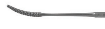 Product Spectrum Good Bone Rasp, 6.5" (16.5cm), Curved, Single Ended, Finger Handle, Concial Tapered Tip | SAH.20-5847 Image