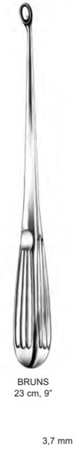 Product Spectrum Bruns Bone Curette, 9" (23cm), Straight, Hollow Handle Size 0 (3.7 mm) | SAH.20-8302 Image