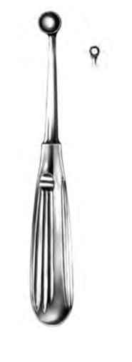 Product Spectrum Bruns Bone Curette, 6.75" (17cm), Straight, Hollow Handle, Size 00 (4.8mm) | SAH.20-8332 Image