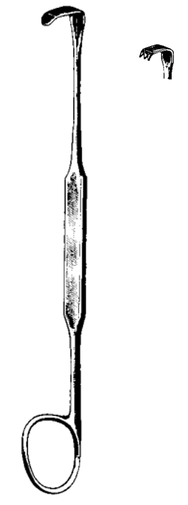 Product Spectrum Meyerding Finger Retractor, 7" (18cm), 7x4mm Tip, 3 Sharp Teeth | SAH.25-1043 Image