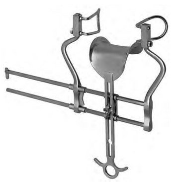 Product Spectrum Balfour Retractor, 7" Spread, Center Blade: 75x50mm, Side Blades: 75x50mm, US Style, Ratcheing | SAH.25-5132 Image