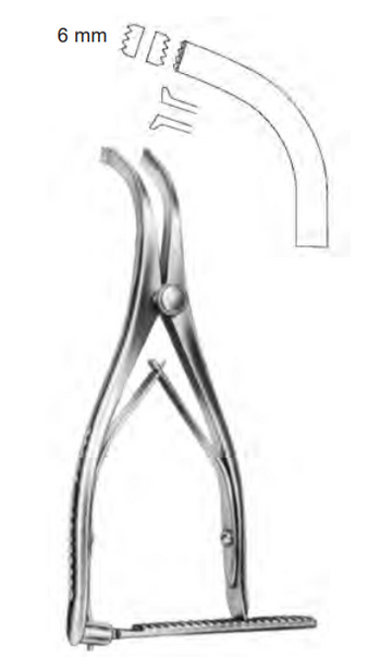 Product Spectrum Inge Retractor, 6.5" (16.5cm), Standard, 4x4 Teeth, Ratchet | SAH.25-7142 Image