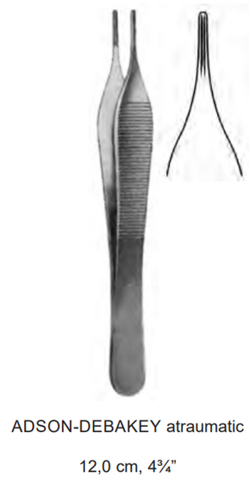 Product Spectrum Adson-Debakey Forcep, 4.75", Atraumatic Serrated Jaw | SAH.30-1100 Image