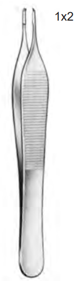Product Spectrum Adson Tissue Forcep, 4.75", 1x2 Teeth, Delicate | SAH.30-2191 Image