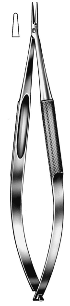 Product Spectrum Barraquer Needle Holder, 4.5" (11.5cm), Straight, Smooth, With Lock | SAH.40-4154 Image