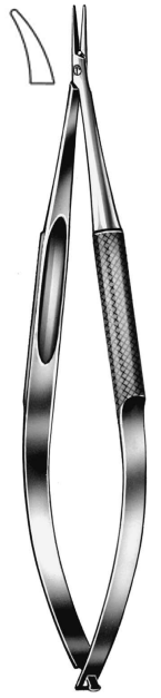 Product Spectrum Barraquer Needle Holder, 7" (18cm), Curved, Smooth, Without Lock, Titanium | SAH.40-4189 Image