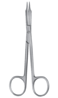 Product Spectrum Goldman Fox Scissor, 5.125" (13cm), Straight, 1 Blade Toothed | SAH.50-2321 Image