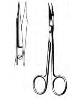 Product Spectrum Goldman Fox Scissor, 5.125" (13cm), Straight, 1 Blade Toothed, TC | SAH.50-2323 Image