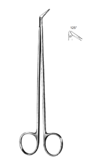 Product Spectrum Diethrich Scissor, 6.75" (17cm), 125 Degree Angle, Sharp Tips, TC | SAH.50-2388 Image