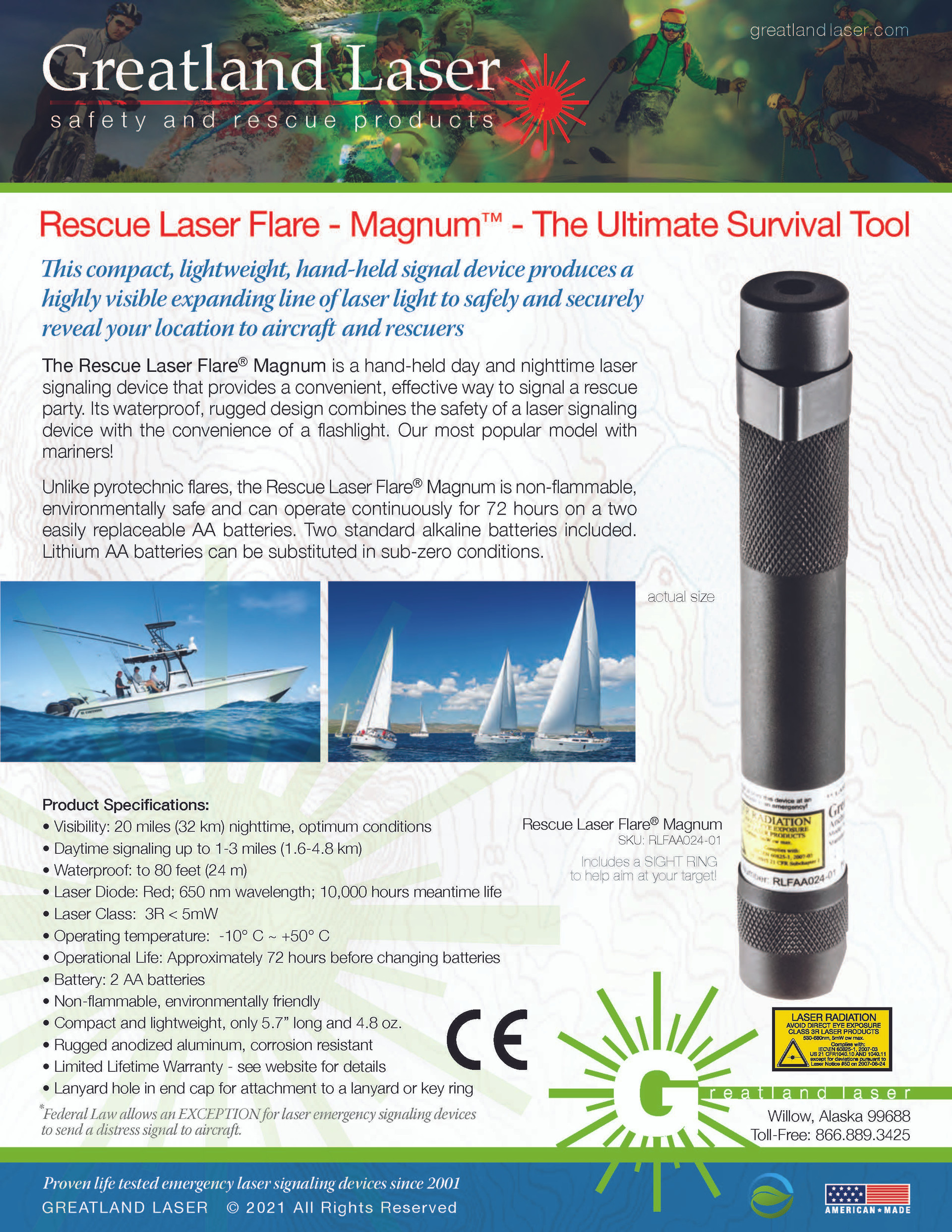 Rescue Laser Flare Magnum