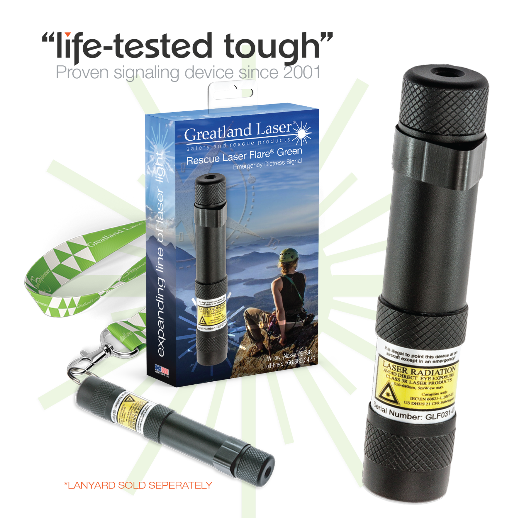 GL_Rescue Laser Flare® Green