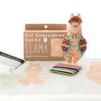Animal Embroidery Kit - Llama