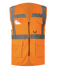 Halo Hi-Vis Executive Vest (En20471) Orange (Xl)