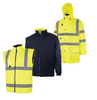 Halo Hi-Vis Yellow 5-In-1 Waterproof & Breathable Coat (En20471) (M)