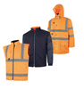 Halo Hi-Vis Orange 5-In-1 Waterproof & Breathable Coat (En20471) (S)