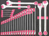 KENGIRL 155Pc 6-Drawer Roller Cabinet Tool Kit (Pink & Black)