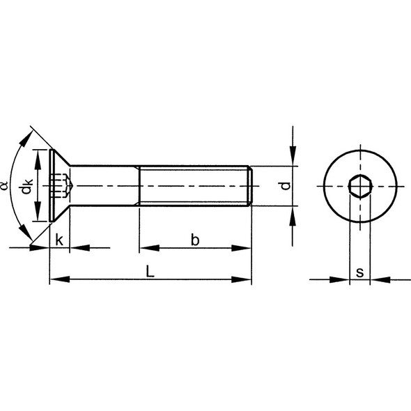 M8X10  Skt C/Sunk Head Screw (Gr-10.9)