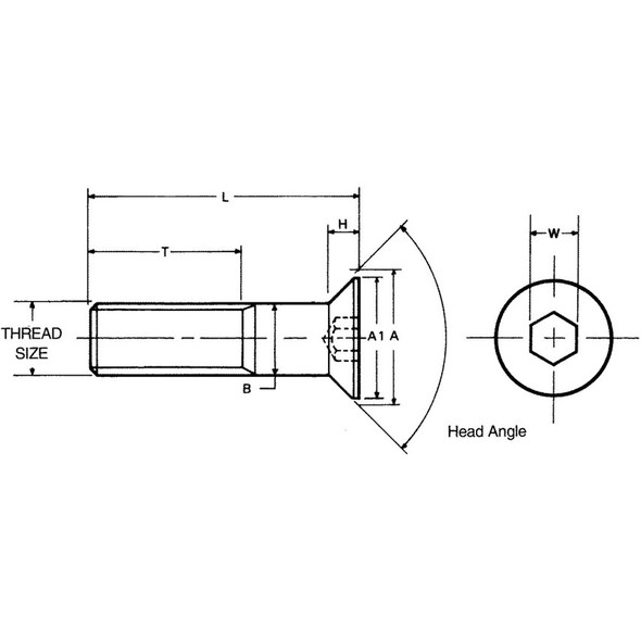 M3X10 Skt C/Sunk Head Screw A2