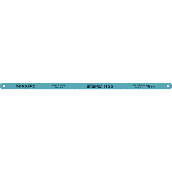Kennedy 10"X1/2"X24Tpi Bi-Metal Hacksaw Blades
