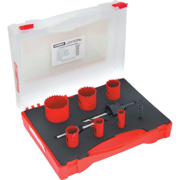 Kennedy Electricians Holesaw Kit In Plastic Case Kennedy Electricians Holesaw Kit In Plastic Case