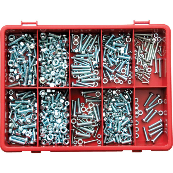 M/SCREWS & NUTS STEEL METRIC PAN BZP KIT 282.45