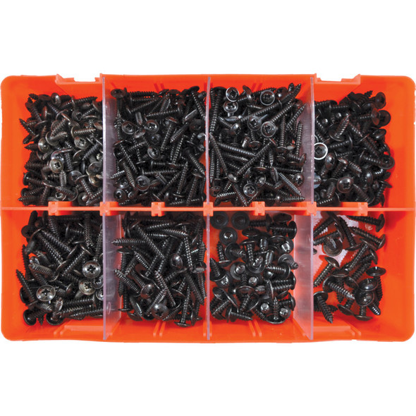 Kennedy Self Tappers Pozi Black Flange Imp. Kit