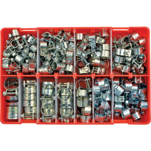 ASSORTED ZINC PLATED MINI CLIPS (NUT & BOLT) 160PC 875.71