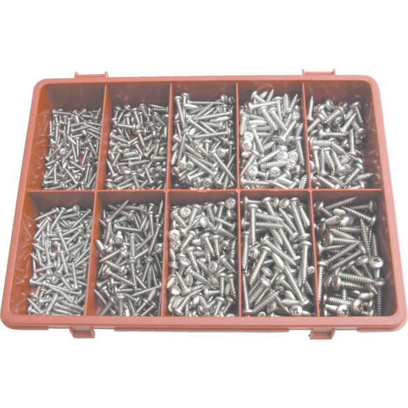 Qualifast Pozi Pan Self Tapping Screw Kita2 Avg-900Pc