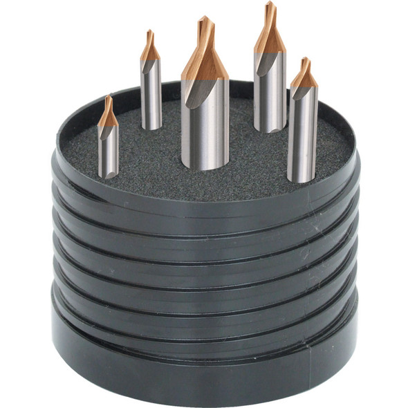 Swisstech 5 - 12.5mm HSS Centre Drill Set Tin Tipped 5Pc