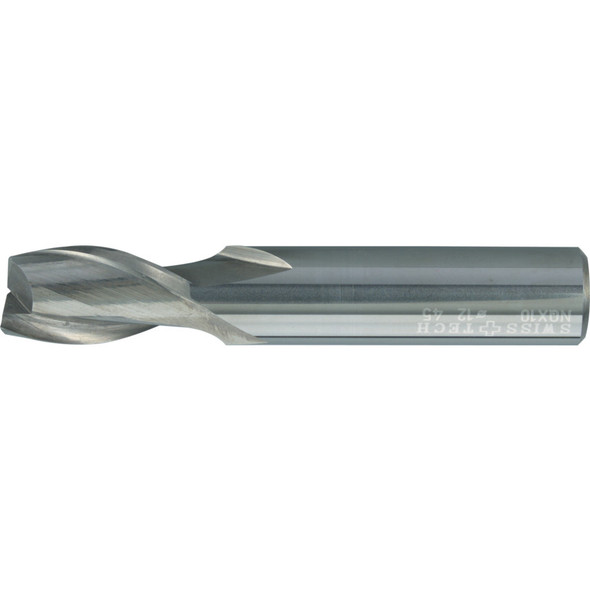 Swisstech 5.0mm St/Sh Short 2Fl Carbide Slot Drill - Ticn