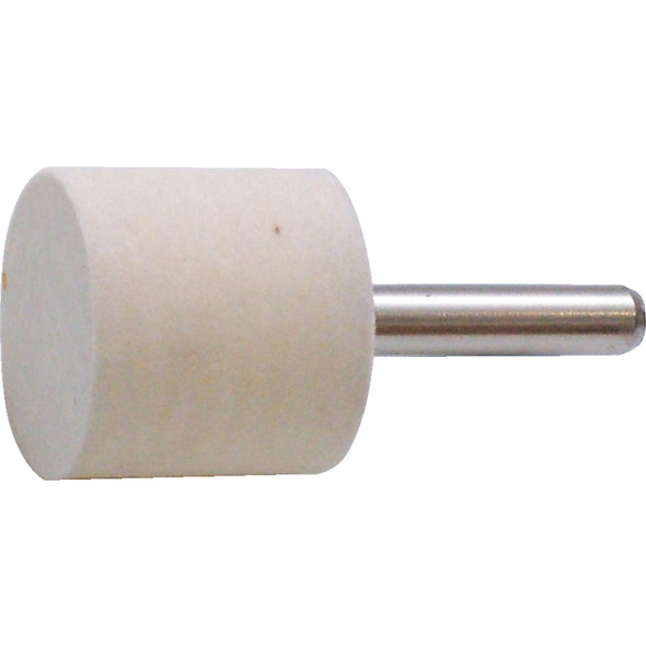 24mmx24mm FELT BOB CYLINDER TYPE 6mm SHANK 30.02