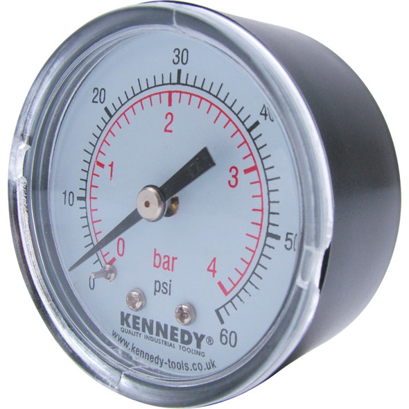 Kennedy 40mm Dia.X 0-4 Bar Pressure Gauge