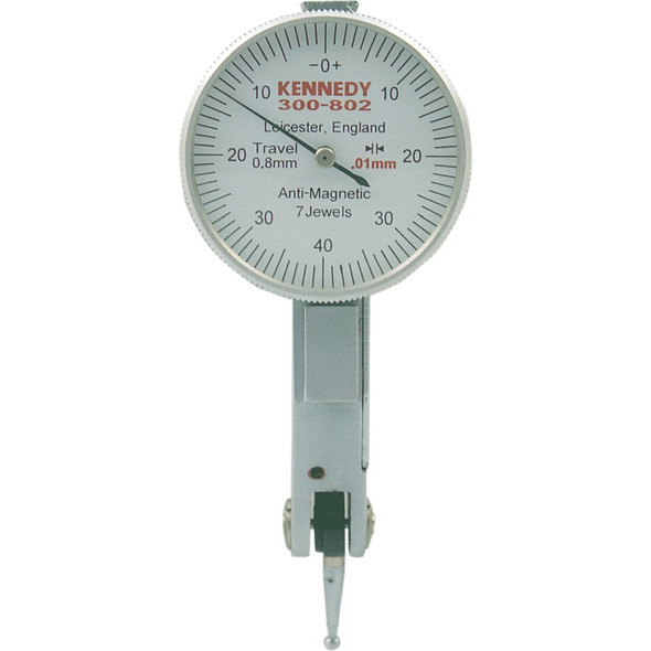 LEVER DIAL GAUGE 0.8x0.01mmx0-40-0 JEWELLED 938.12