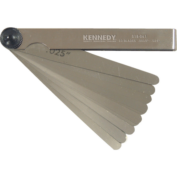 Kennedy 4" 10 Blade Imperial Feeler Gauge Kennedy 4" 10 Blade Imperial Feeler Gauge