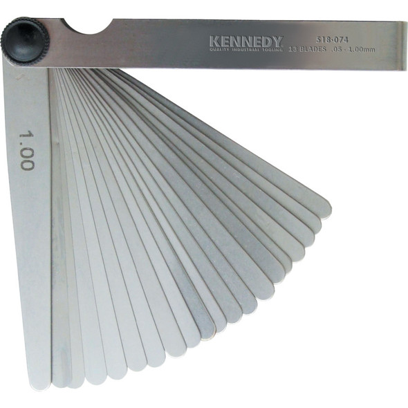 Kennedy 4" 13 Blade Metric Feeler Gauge