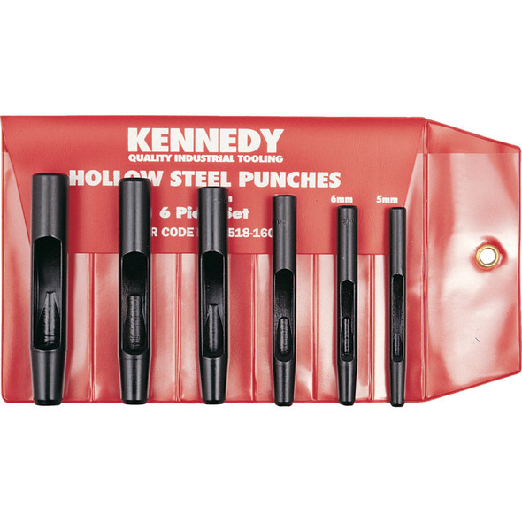 Kennedy Hollow Punch Set 5-12mm (6-pce) Kennedy Hollow Punch Set 5-12mm (6-pce)