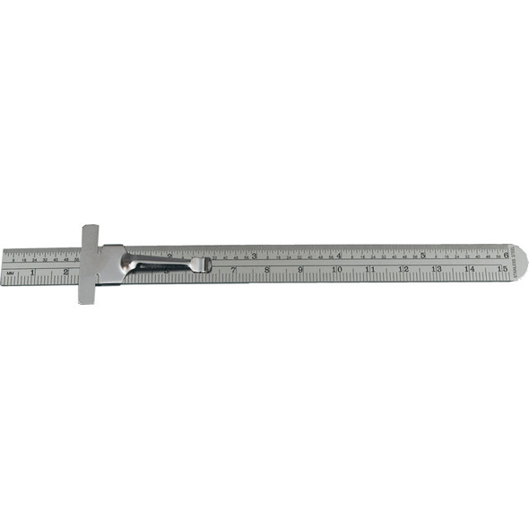 150mm/6" RUSTLESS RULE &CLIP ROUND END 43.91